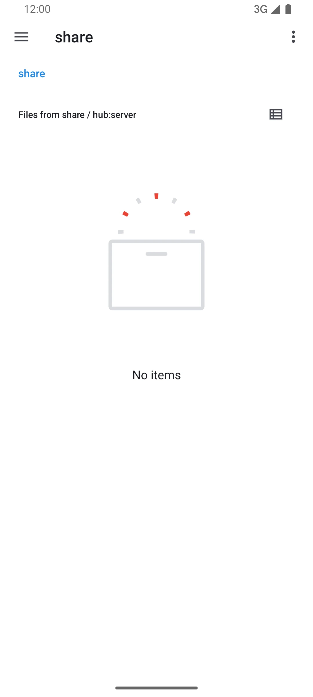 A share as a location in the Files app